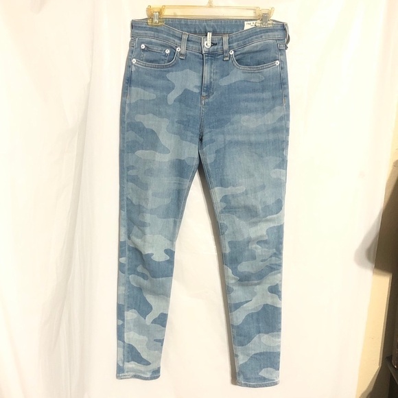 Rag & Bone Cate Mid-Rise Ankle Skinny Camo Jeans - Picture 3 of 10
